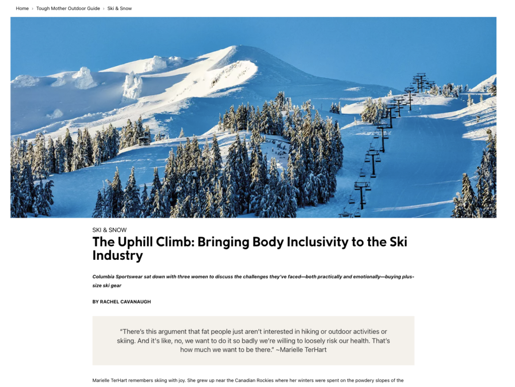 The Uphill Climb: Bringing Body Inclusivity to the Ski Industry